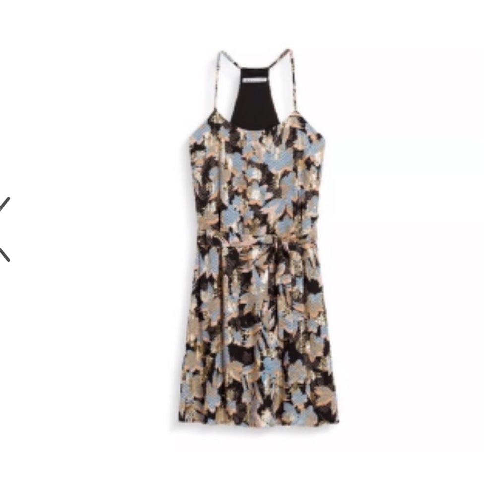 Collective Concepts Black and Gold Casual Dress